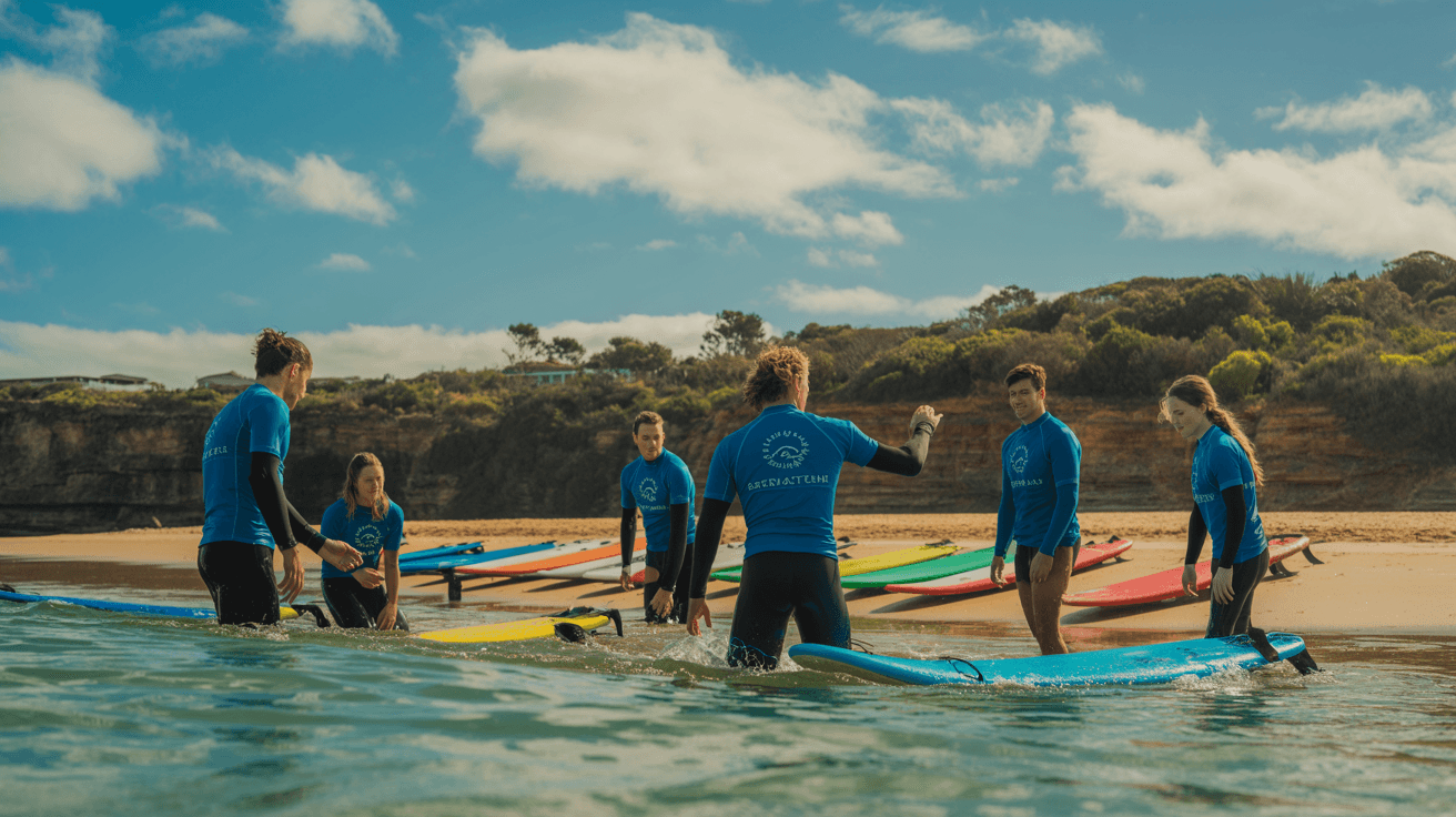 Professional surf school in Australia
